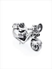 Vesper Metal Sculpture Art Handmade Motorbike Figure Metal Art Productions