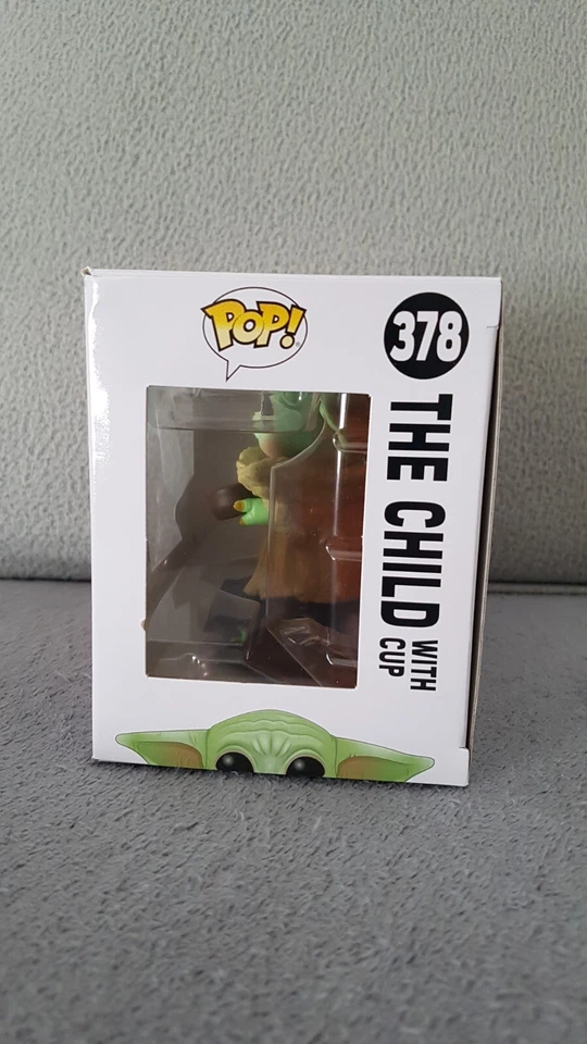Funko Pop STAR WARS MANDALORIAN THE CHILD with cup n° 378 NEUF fermée - Photo 2/3