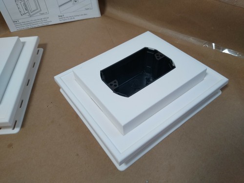 PACK OF 2 MID-AMERICA M00031002123 VINYL MOUNT 18 ELECTRICAL BLOCK ,123 WHITE - Picture 3 of 6