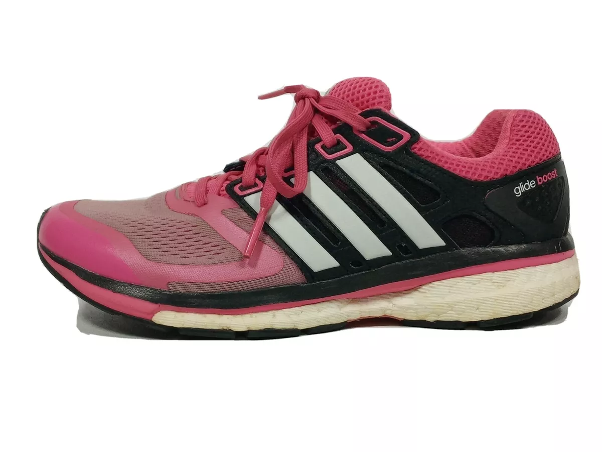 Adidas Women&#039;s Running Shoes Glide Boost Pink Black Size 7 Good Cond | eBay