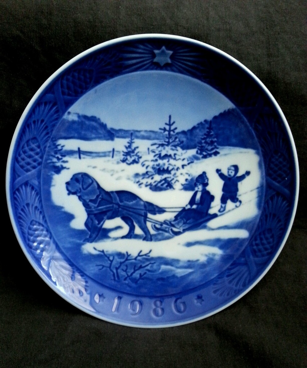 Ｂ＆G ロイヤルコペンハーゲン plate Royal Copenhagen 1986 Christmas plate B&G Denmark | eBay