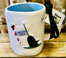 Rae Dunn Elf Mr. Narwhal BYE BUDDY, HOPE YOU FIND YOUR DAD Christmas Mug NEW