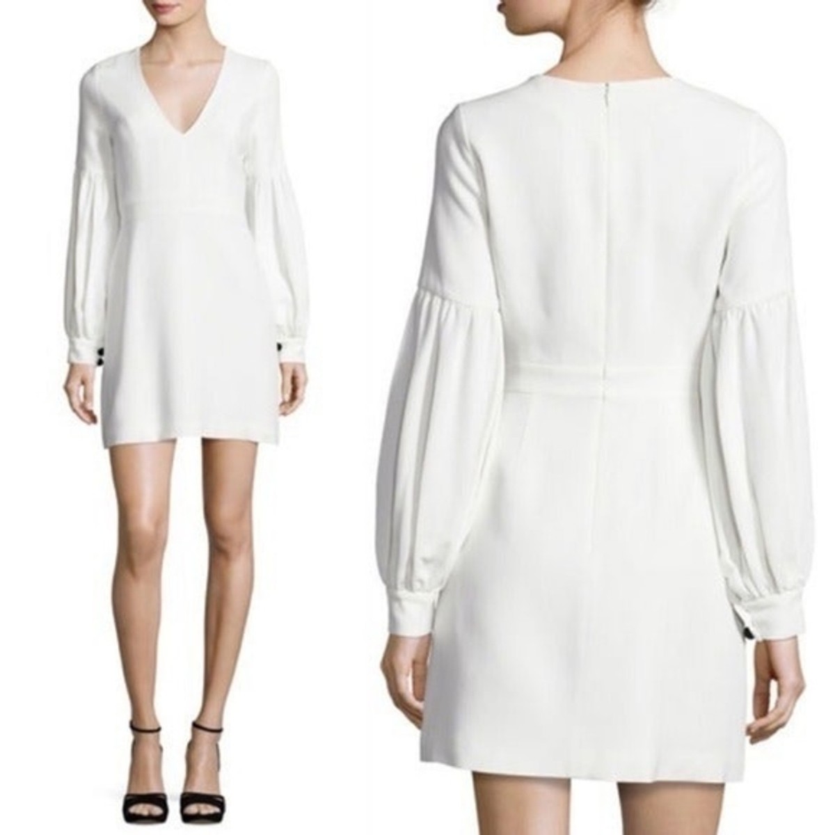 off white mini dress Aristos Cap Sleeve Mini Dress Off White
