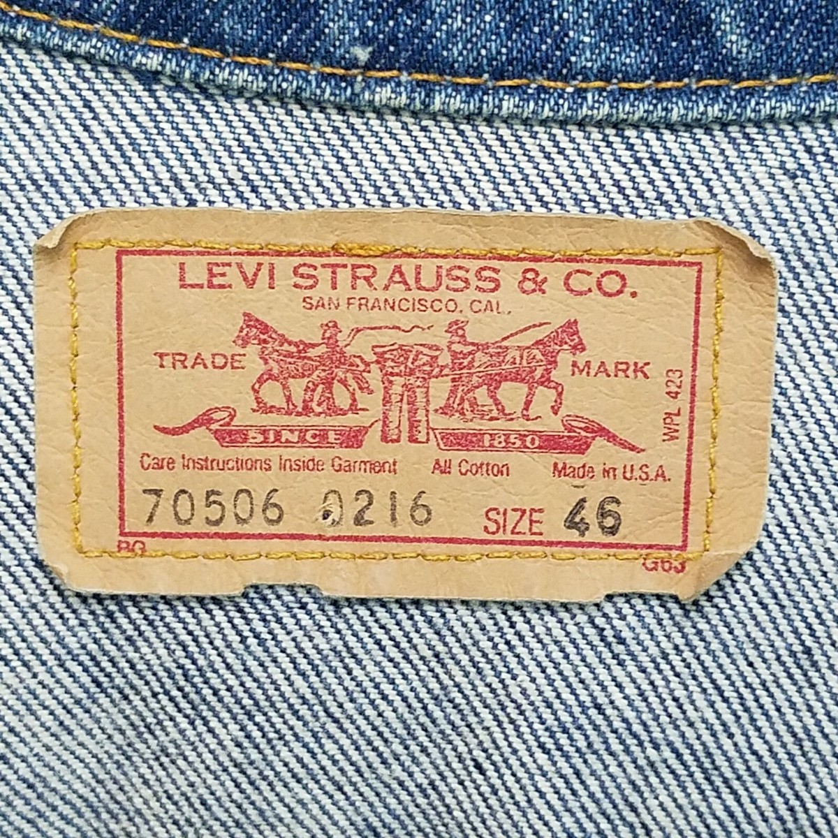 Levi's 80sトラッカージャケット 70506-0216 42 80s LEVI'S 70506-0216 42 | SECOND TIME GLORY | ヴィンテージ