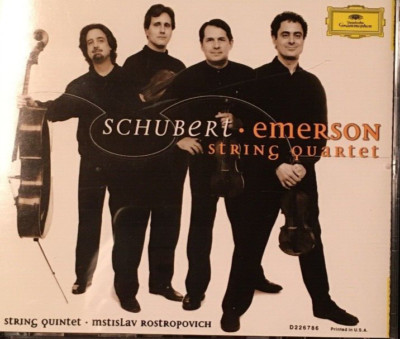 Schubert String Quartets D.804,810,887,703 & Quintet D.956 -Emerson,Rostropovich