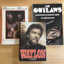 Waylon Jennings Jessi Colter Willie Nelson Outlaw Country Music Book Set