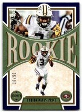 2022 Panini Legacy Blue Tyrion Davis-Price Rookie 16/50 San Francisco 49ers #166