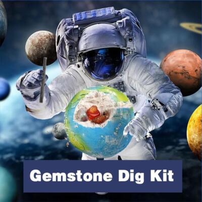 Children's Archeological Dig Planet Treasure Hunt Puzzle Education Science P2W9