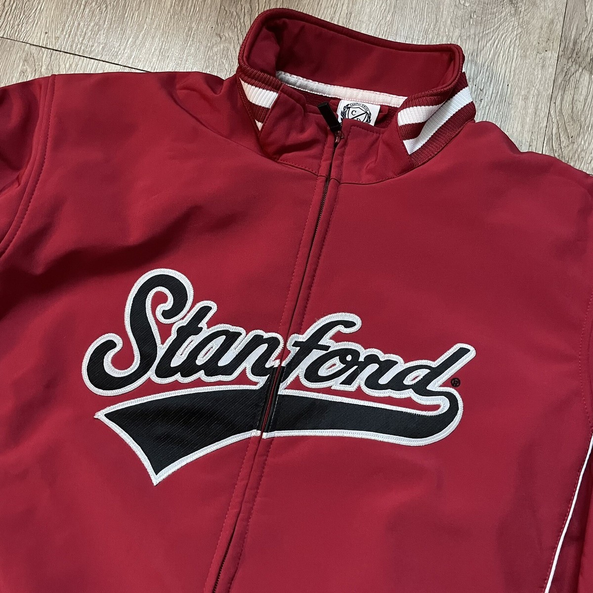 Vintage Men's Stanford Full Zip Jacket Size XL Campus Drive Palo