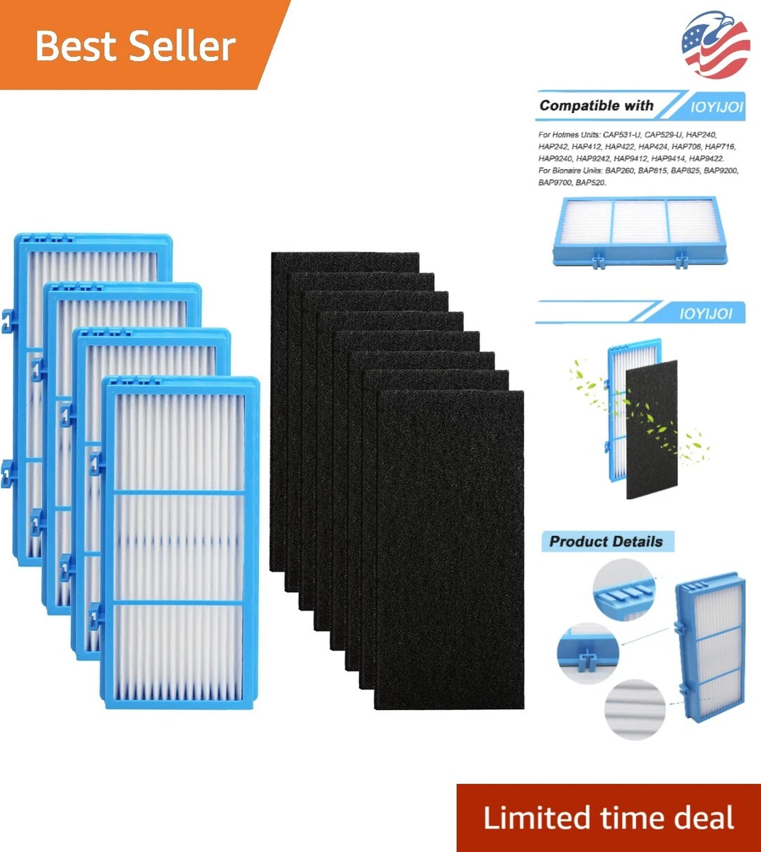 Holmes Aer1 HAPF300AH U4R Filter NUC 4 8 Booster Pre Filter 4