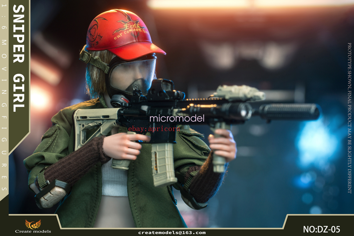 CreateModels 1/6 スナイパー ガール Songbird Createmodels 1/6 Sniper Girl Songbird Action Figure Model