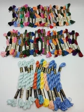 72 DMC Embroidery Floss Lot Skeins Cross Stitch Thread Mixed Colors #25 & #3