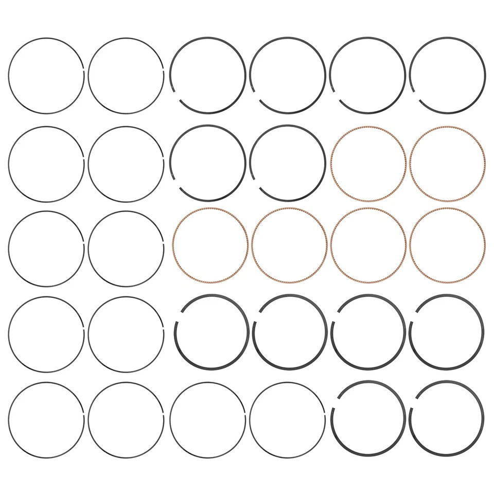 Juego de anillos de pistón para Chrysler Dodge Ram Jeep 2011-2021 3,6 L V6 DOHC 68078776AA Foto 3 de 4