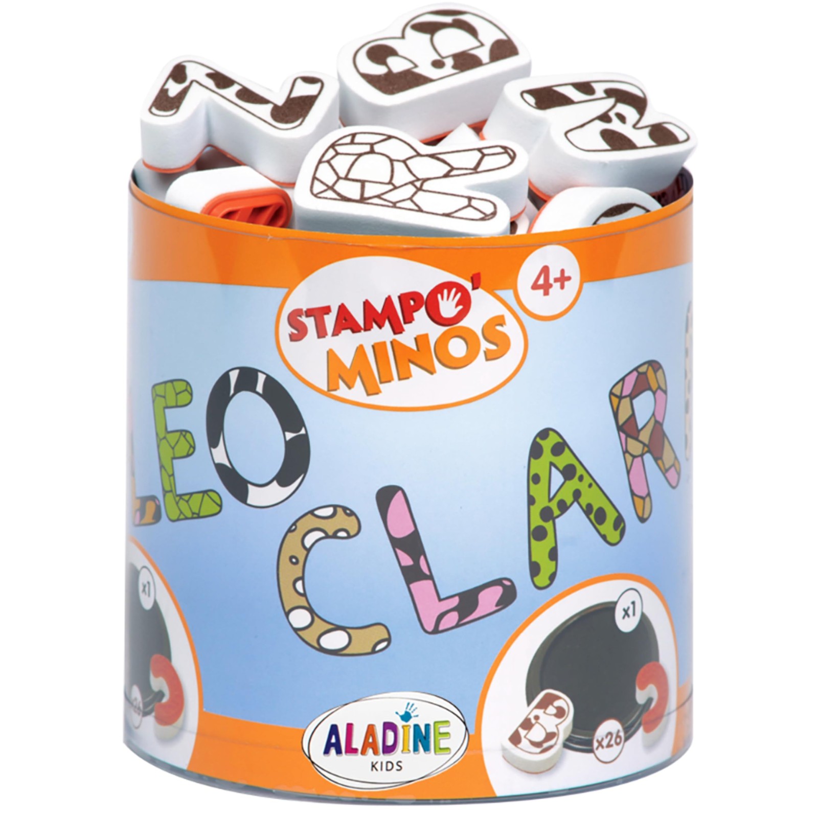 Tampons Enfant Alphabet avec Encreur pour Activités Manuelles le Mercredi