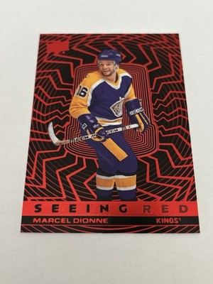 2023-24 Upper Deck Seeing Red Marcel Dionne #SR-28 LA Kings Triple Crown Line