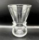 Vintage Steuben Clear Crystal Signet 6" Flower Vase Designer David Hills