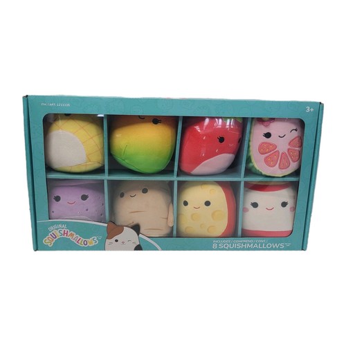 Paquete de 8 mini felpas de malvaviscos - Personajes de comida suaves de 5" coleccionables - Imagen 1 de 18