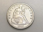 1842 1 $1 SEATED LIBERTY SILVER ONE DOLLAR