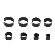 8PCS Black Leather Round Circle Cutting Die Alloy Steel Leather Punching Tools