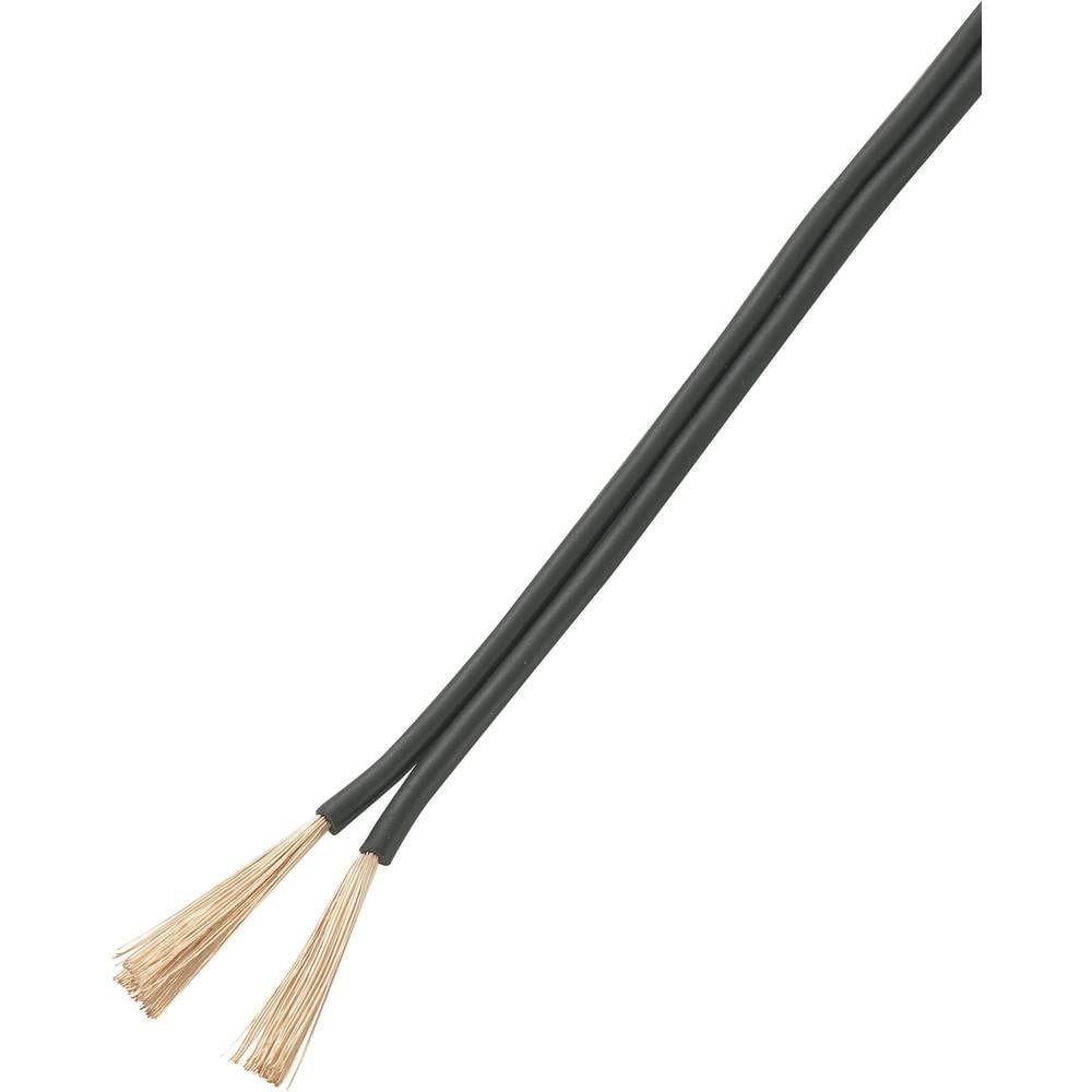 Fil de câblage 2x2.50 mm² noir TRU COMPONENTS pour rénovation électrique 25m