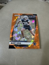 2024 Panini Prizm MARIST LIUFAU Orange Ice Prizm Rookie RC #372 Dallas Cowboys