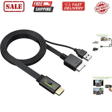 PS2 to HDMI Converter,HDMI Cable, with 4:3/16:9 Screen Aspect Ratio Switch, H...