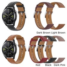22MM Watch Strap Leather Strap Business Band for Samsung Watch4 HUAWEI WatchGT3