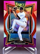 2025 Panini Select Baseball Pedro Martinez Pink and Purple Prizm /225 #6 Red Sox