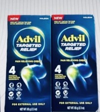 2 Pk Advil Targeted Relief Pain Relieving Cream 2.3oz Ea Exp 12/26 New  Sealed