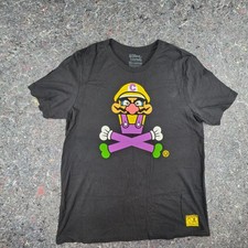 Camiseta Johnny Cupcakes Nintendo Wario Crossbones XL XLarge Negra