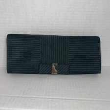 Ted Baker- Emilee Flat Bow Evening Bag Women Clutch Dark Green missing strap