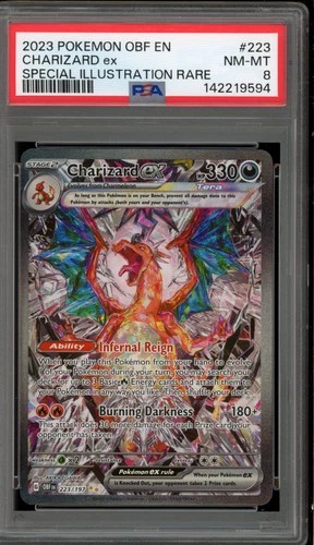 Pokemon Charizard ex Obsidian Flames Special Illustration Rare #223 PSA 8