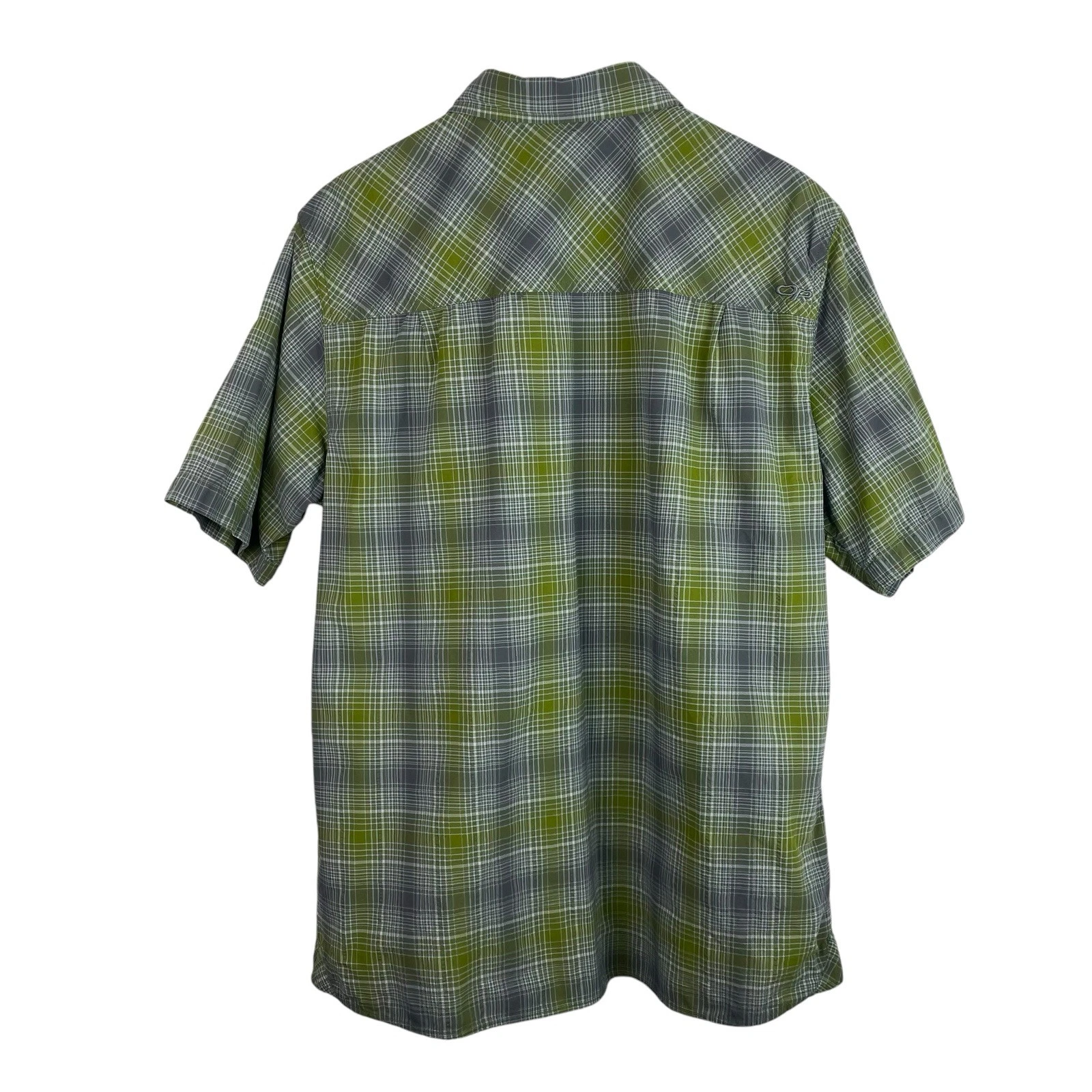 outdoor-research growler plaid button nylon hike climb shirt