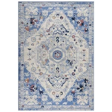 Rizzy Rugs Marquise Area Rug MRQ848 Polypropylene Traditional Blue Rectangle