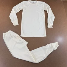 Rocky Mens Size Medium Ivory Thermal Knit 2 Piece Classic Long Johns Set New