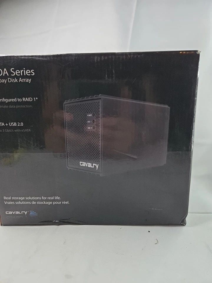 Cavalry Storage CADAZB0011420 USB/eSATA 2-Bay RAID Personal Disk Array BRAND NEW - Image 3 of 4