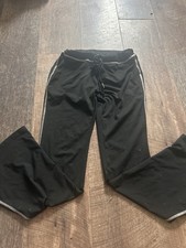 SHEIN Black Flare Yoga Pants Contrast Stitch Size M