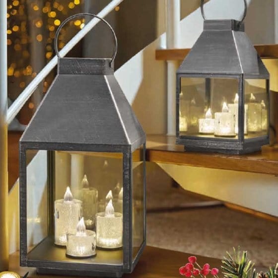 Three Kings Silver Sparkle Lantern