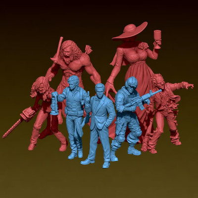 Horror Miniatur Sets - Zombie und Survivors Pack - Tabletop Gaming - Miniaturen