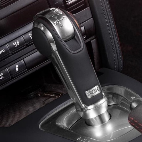 Palanca de cambios de cuero negro para Porsche Panamera 2010-2016 2012 - Imagen 8 de 10