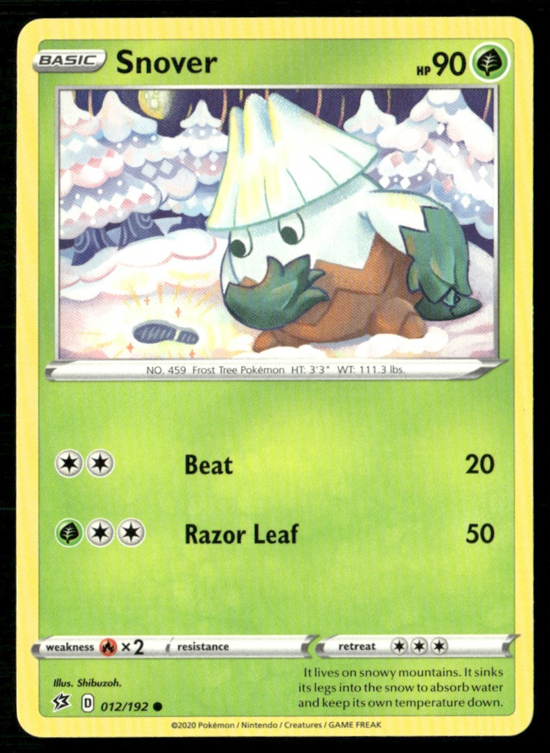 2020 Sword & Shield - Rebel Clash Snover Basic/Common #12