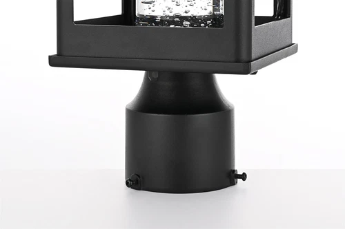 Elegant Lighting Amaris 18" Led Outdoor Post Light in Black - Picture 4 of 6