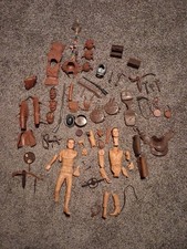 Vintage 1960s Marx Best Of The West Johnny West Accessories Lot As-Is Used Cond.