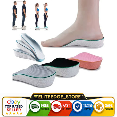 Shoe Insoles Inserts Pad Invisible Height Increase Heel Lift Taller Men Women US