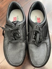 SAS Men 10W Women 9-1/2 Handcrafting Black Leather Tripad Comfort Shoes USA Made