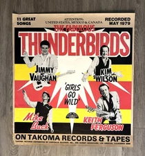 THE FABULOUS THUNDERBIRDS Original 1979 Promotional Poster JIMMY VAUGHAN RARE