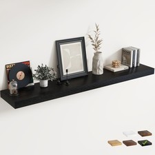 12" Deep Floating Shelves for Wall with Invisible Brackets, Wall Mounted Engi...