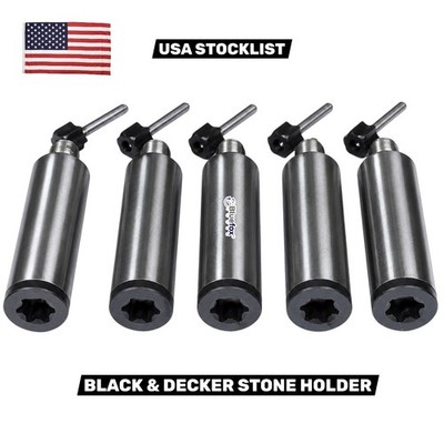 BlueFox Tools 5 Pcs Valve Seat Grinder Stone Holder 9/16'' Thread for Black & Dec