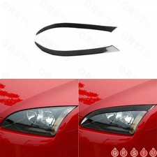Calcomanía de fibra de carbono para cubierta de párpados de faros delanteros de coche Ford Focus 05-08