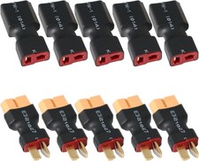 XT60 Connector to T Plug Connector - 10 PCS XT60 to T Plug Male Female Adapter N